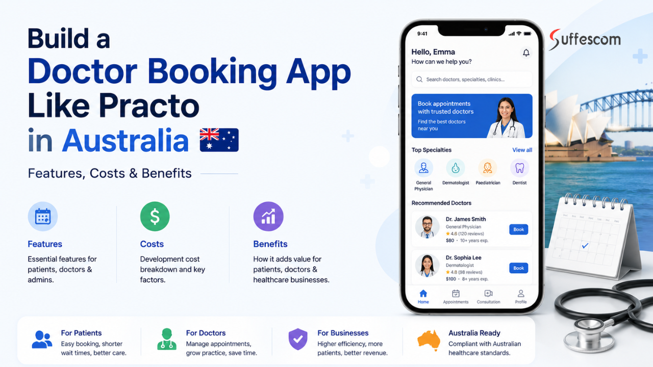 Build a Doctor Booking App Like Practo in Australia: Features, Costs & Benefits