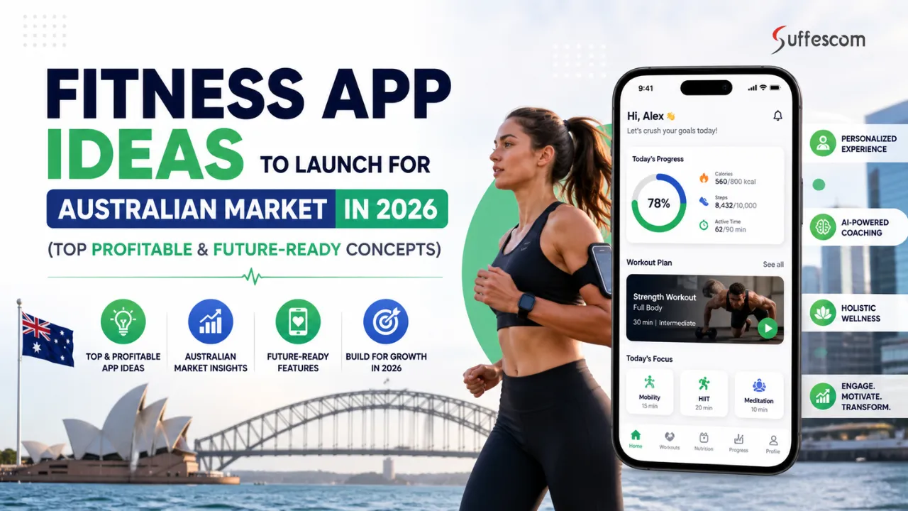 Fitness App Ideas To Launch for Australian Market in 2026 (Top Profitable & Future-Ready Concepts)