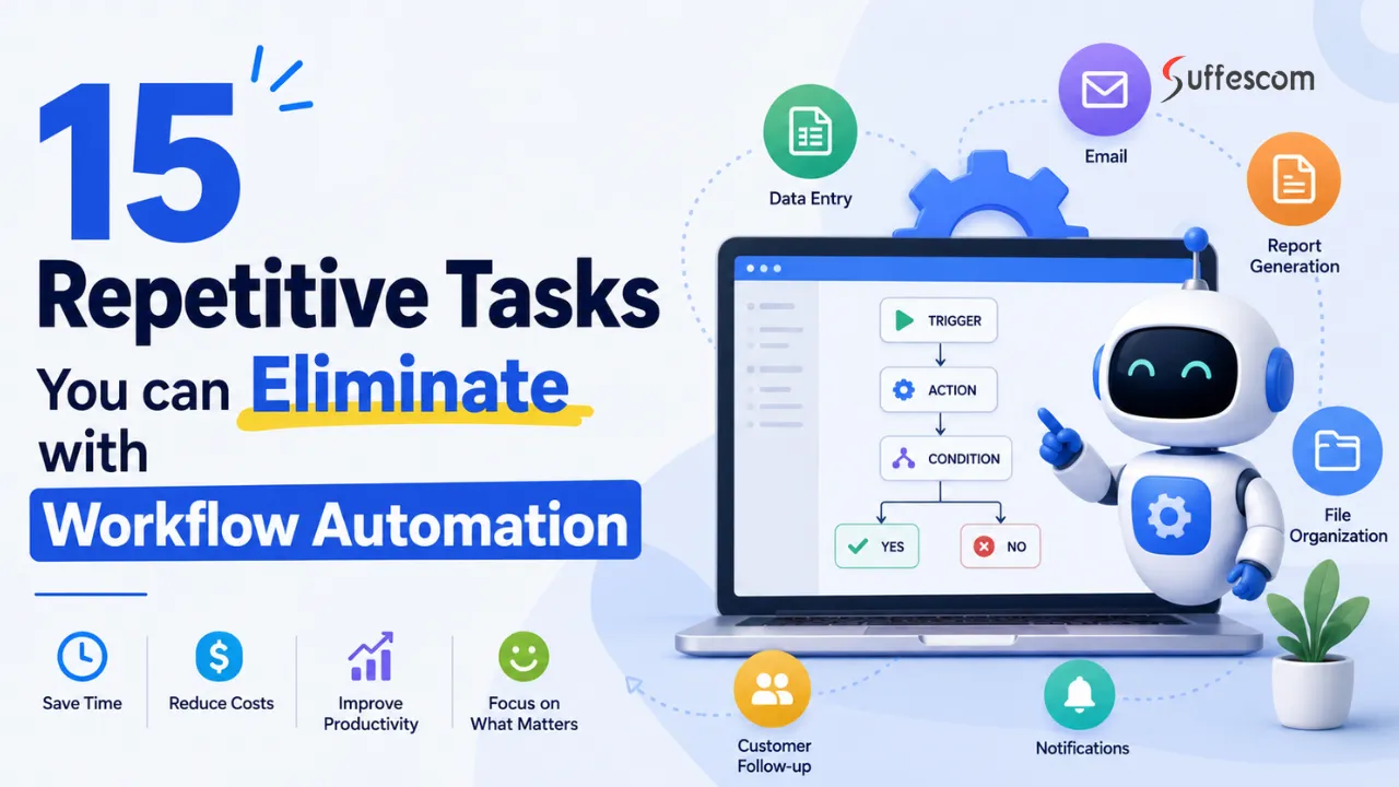 15 Repetitive Tasks You Can Eliminate with Workflow Automation