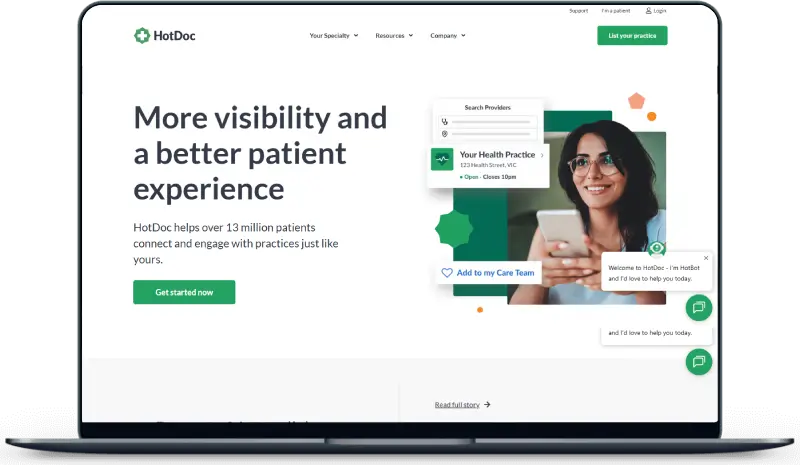 HotDoc – Smart Doctor Appointment & Telehealth Management Platform